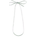 6" Silver Stretch Loop Ribbon & Bow